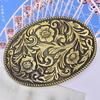 Western Vintage Flower Men'S Belt Buckles Cowboy Native