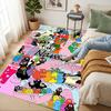 Custom Name Colorful Creatures Living Room Non-Slip Area Rug Soft Carpet for Bedroom Kids Playroom Sofa Office Home Decor Doormat