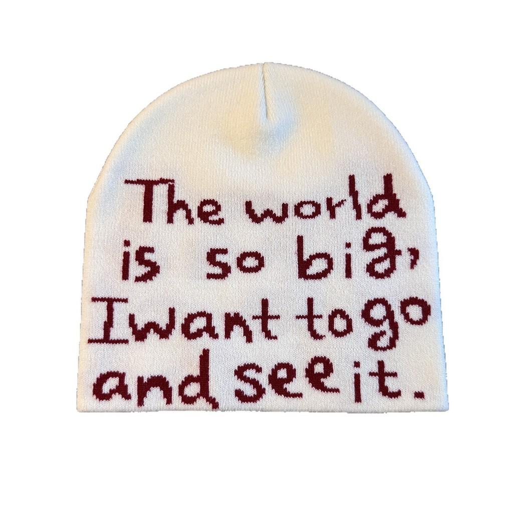 Letter Fashion Knit Cap For Unisex Winter Warmth And Windproof Sun Protection