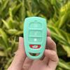 Silicone Car Key Case Cover For Hyundai Tucson Accent  For Kia Sedona Mini Van Sorento Carens Sonata 5 Buttons Key Shell Holder