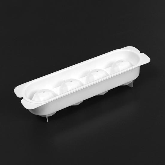 Ice Cube Mold Stacked Design High Space Utilization Food-Grade Silicone Easy Release Large Spherical Ice Tray Slow Melting Cocktail Ice Maker