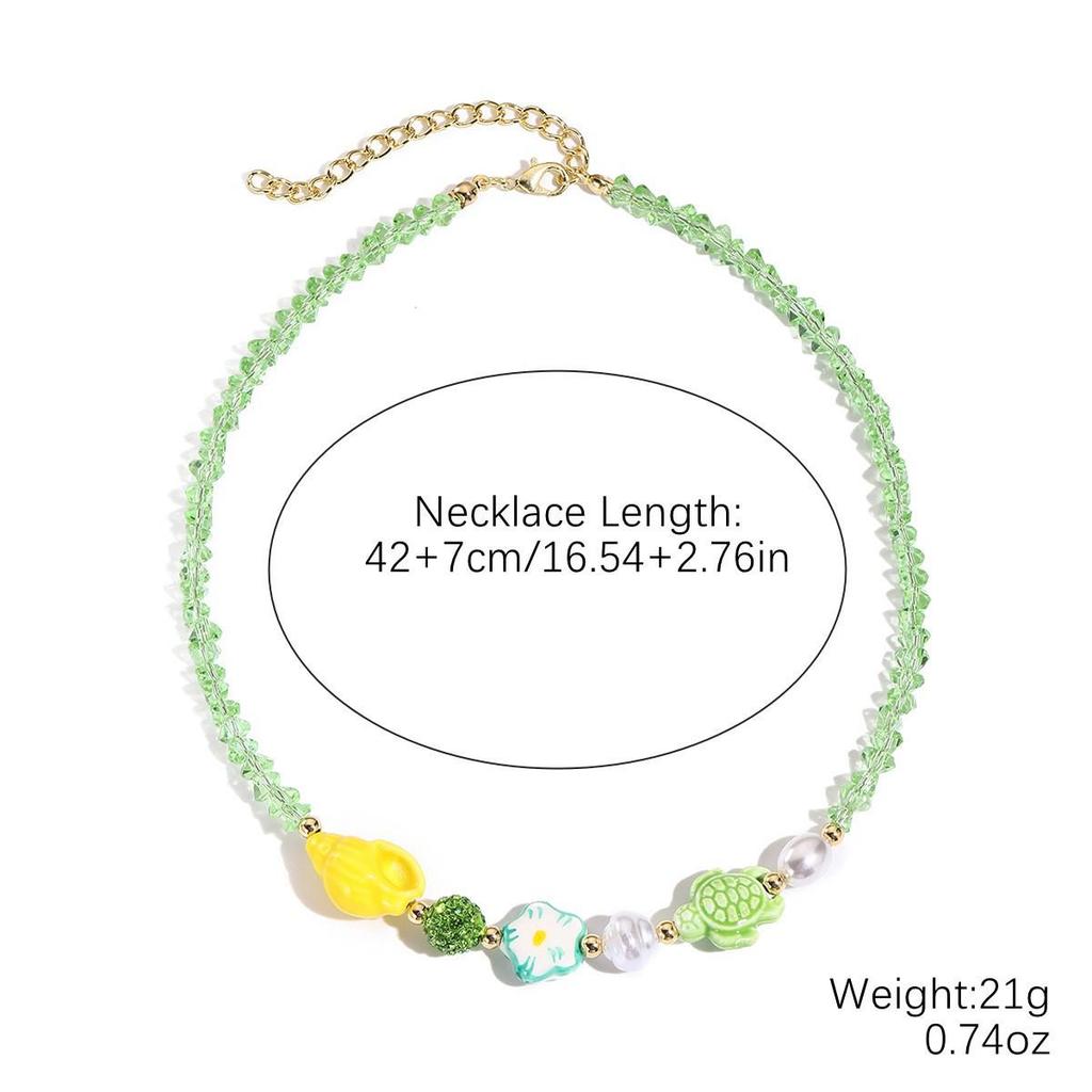 Seaside Elegance: Starfish & Shell Bead Bracelet with Oceanic Flair