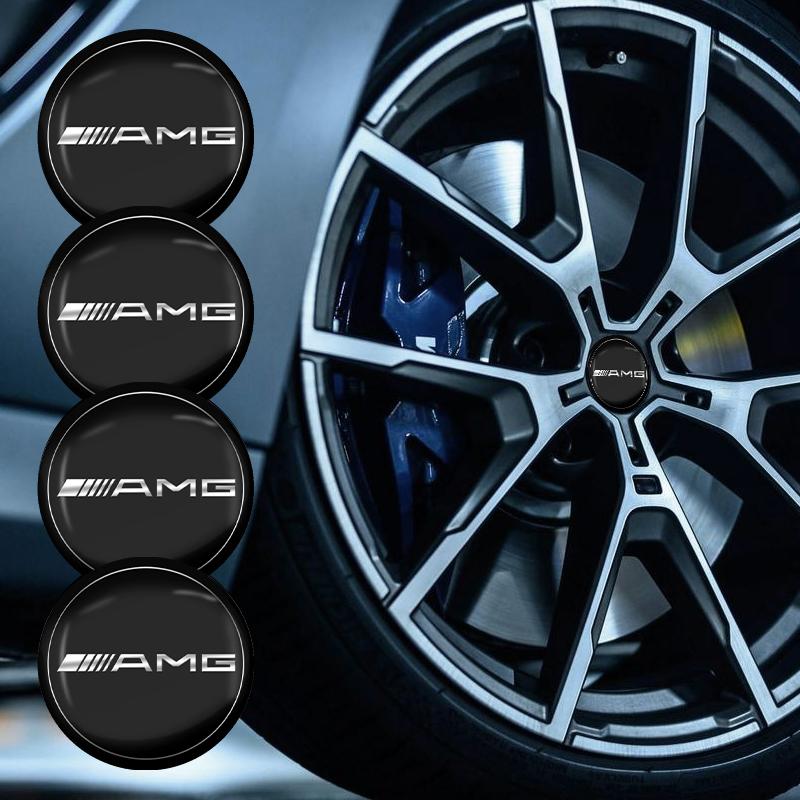 Car Wheel Center Hub Cap Badge Sticker Decoration For Mercedes Benz AMG E S C A B Class GLE GLS GLC CLA GLA GLB W203 W205 W204