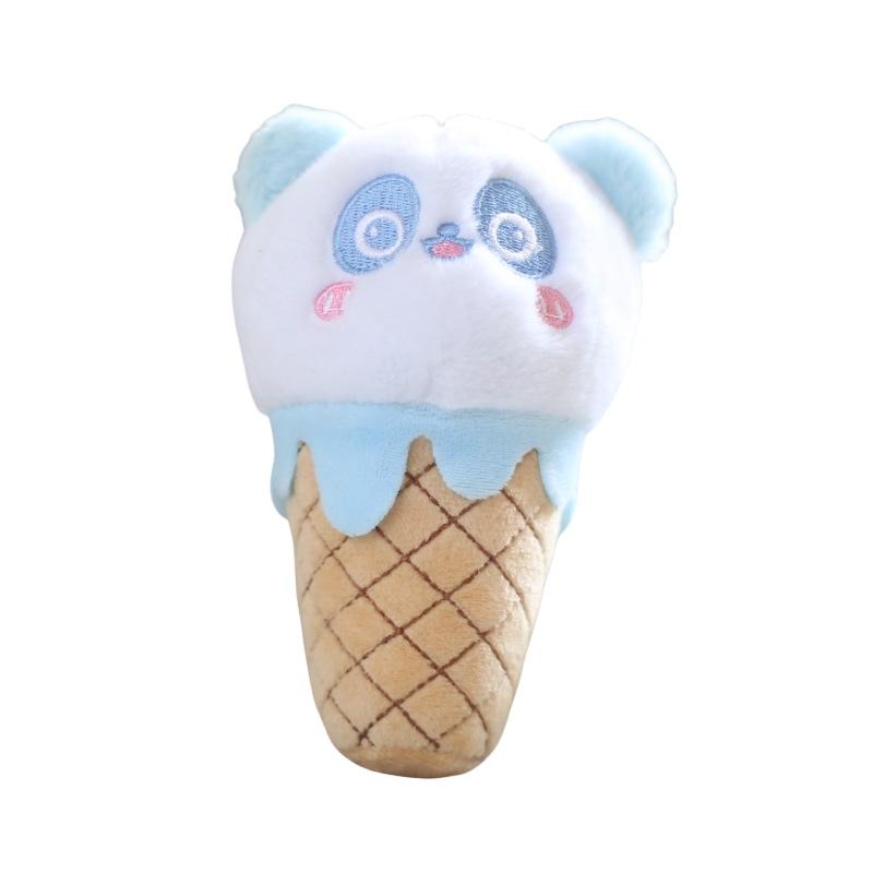 Cute And Adorable Cone Panda Keychain Plush Toy Bag Pendant