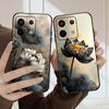 Oil Painting Lotus For Redmi Note 9 9S 10 11 12 12S 13 Pro+ Plus 5G India 14 Pro 4G Global 14S 13C 14C silicone soft phone case