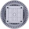 Plastic Large Gray Rotatable Storage Box, Drill Bit, Drill Needle, Grinding Head Parts, Plastic Tool Box