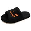 Women's Slippers Halloween Pumpkin Slippers Indoor Plush Open Toe Plush Warm Flat Slippers Non Slip Slipper Socks for Women