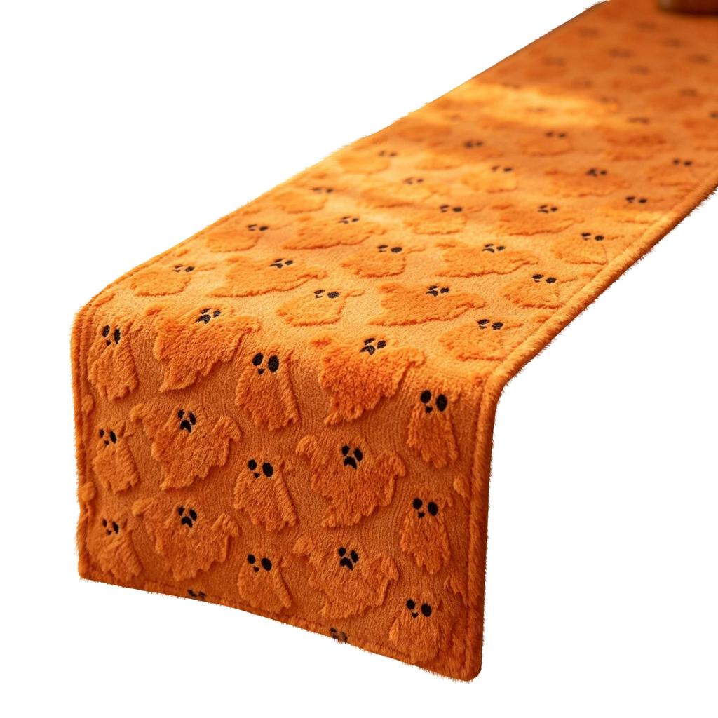 Table Runner with Halloween Printed Pattern for Dining Table Decoration