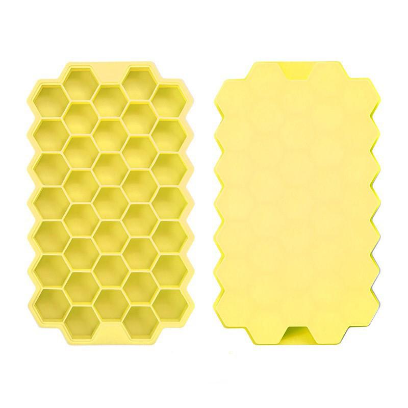 1/2/3/5Pcs Large Capacity Ice Tray Silicone Molds Honeycomb Ice Cube Molds For Chilled Drinks Whiskey Cocktails Food