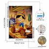 Full Round Diamond Painting Pinocchio Art Rhinestone Picture Mosaic DIY 5D Cross Stitch Embroidery Home Decoration