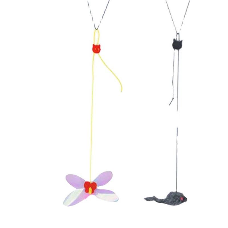 Wan Chong Elastic Hanging Mouse, Dragonfly and Cat Toys, Door Hanging Pet, Telescopic Hanging Cat Toys