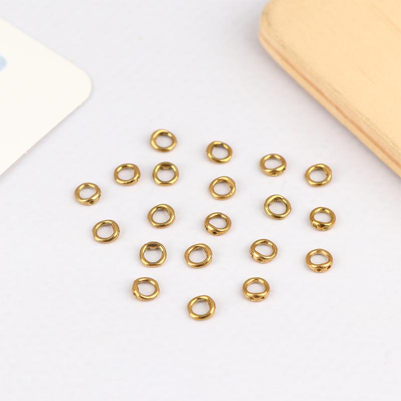 20Pcs Stainless Steel Clasps For Beading Supplies 5 6 8 Mm Necklace End Connectors Hooks Jewelry Bracelet Making