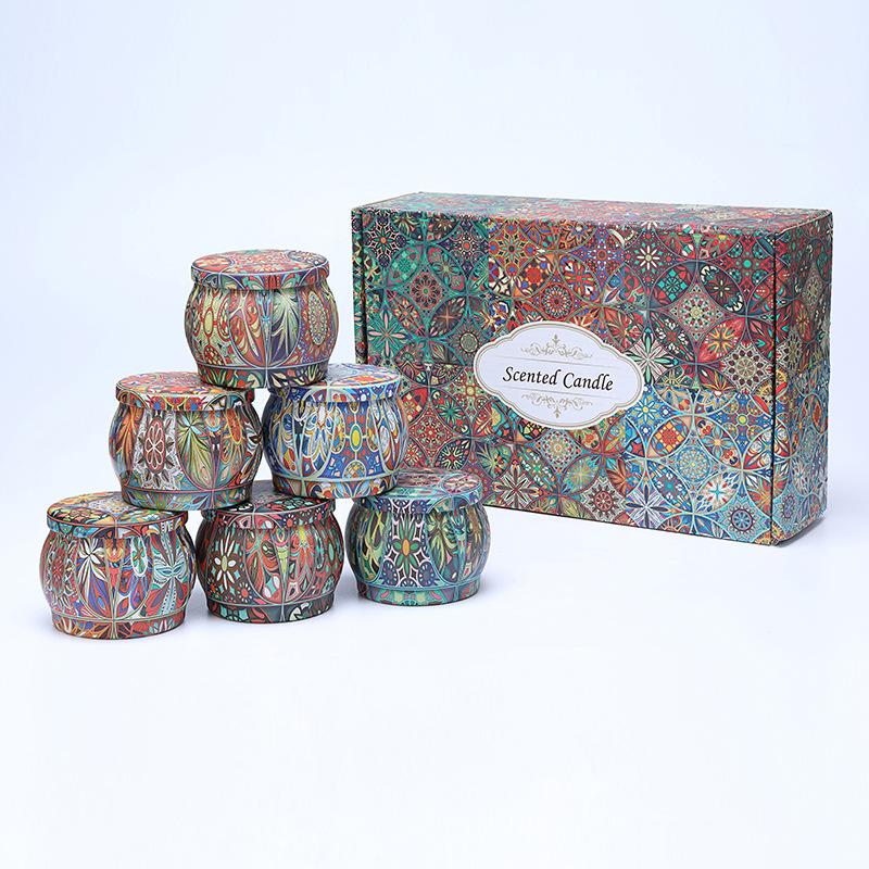 

Ароматерапевтическая свеча Креативная ароматическая свеча Ароматерапевтическая свеча из растительного масла Набор из шести штук Pack of 6