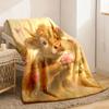 Blanket And Shawl Featuring Animal Themes with Roses And Highland Cows Soft And Warm Perfect for Napping Traveling And Office Deco