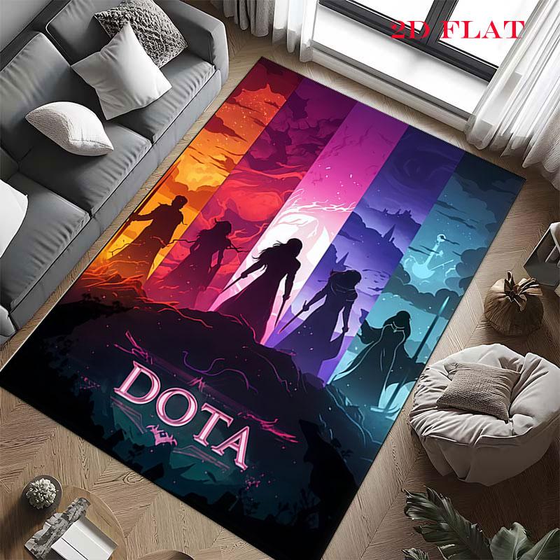 DOTA 2 Carpet Rug for Living Room Bedroom Home Sofa Decoration,Kids play Nonslip Floor Mat