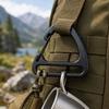 Alloy Spring Quickdraws Clip 32mm Keychain Belt Buckles Triangle Carabiner  Outdoor Tool