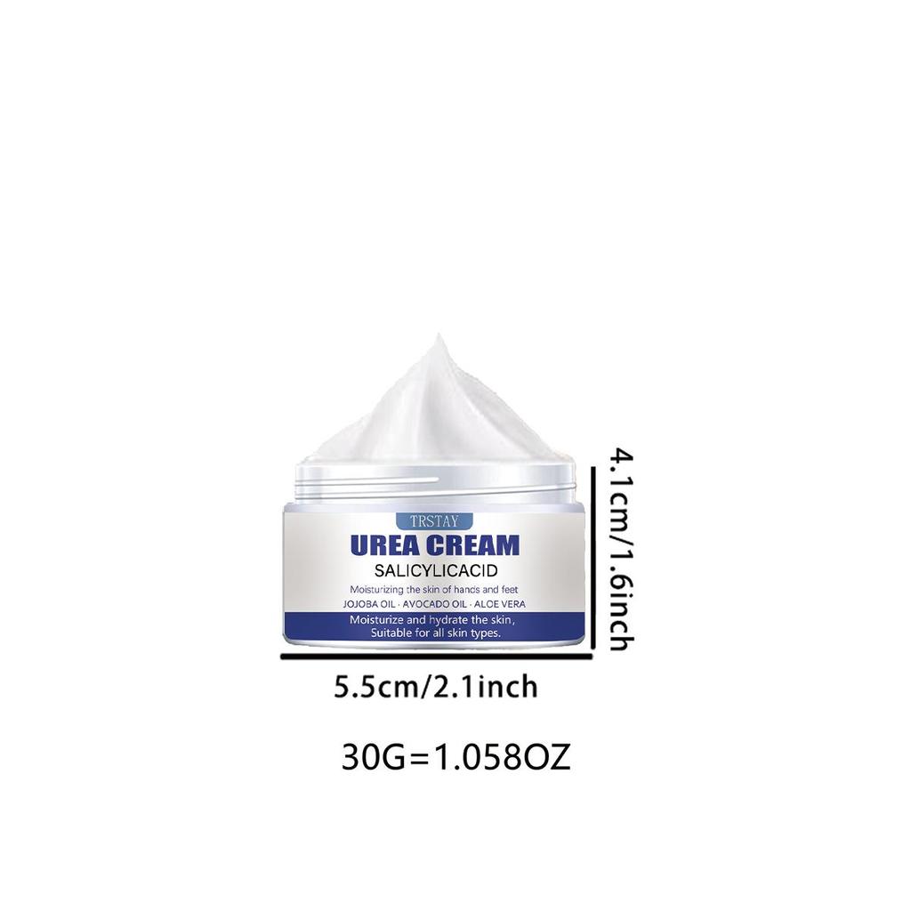 Feuchtigkeitsspendende Fußcreme macht dicke und rissige Haut weich und repariert sie, entfernt sanft Schuppen und abgestorbene Haut und ist eine Feuchtigkeitscreme