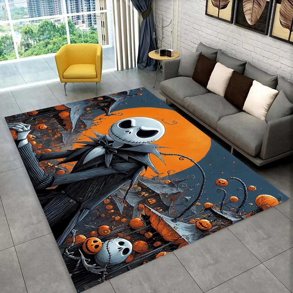 2025 New Christmas Cartoon The Nightmare Before Gift Carpet Rug for Bedroom Living Room Home Sofa Decoration,kid Decor Floor Mat