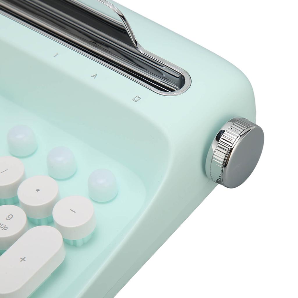 Wireless Typewriter Keyboard Retro 104 Keys 5.0 Integrated Stand Tablet Keyboard for Smart Phone Laptop