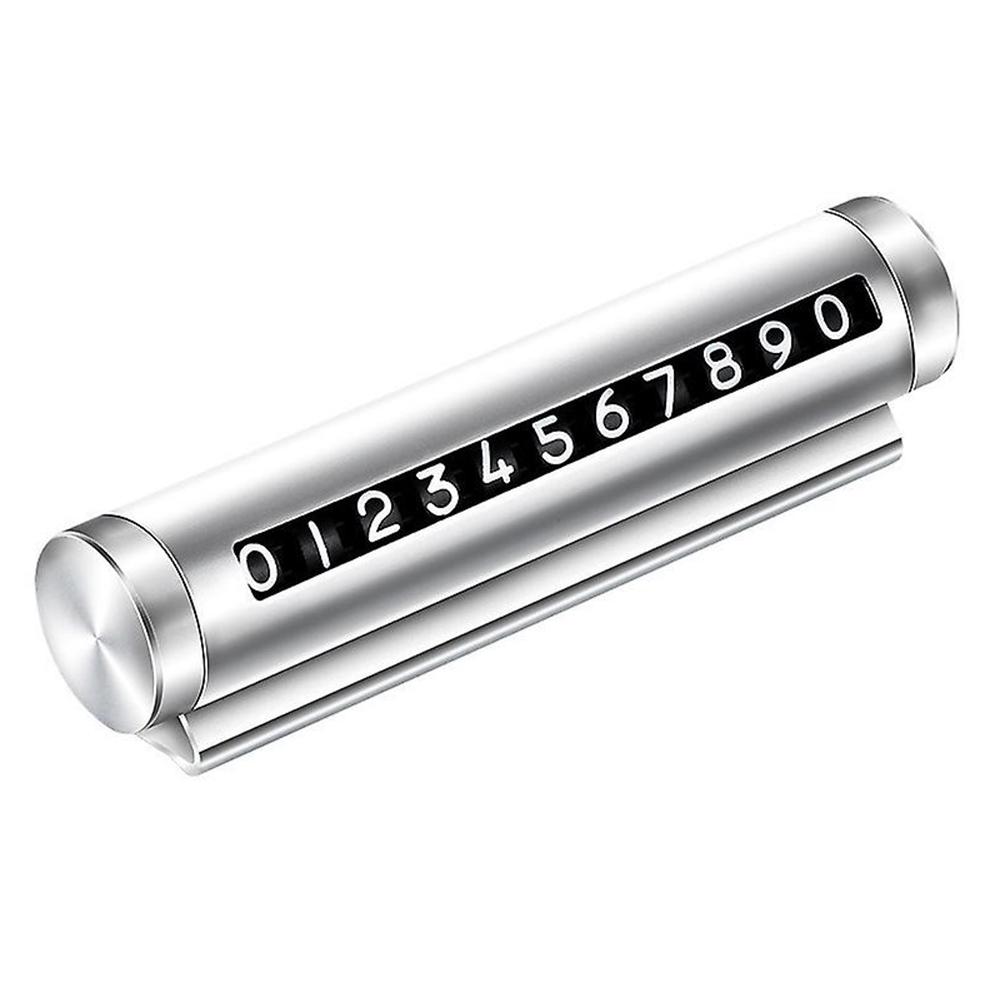 Aluminum Alloy+PC Roller Design Car Stop Sign Phone Number Plate Temporary Parking Card E
