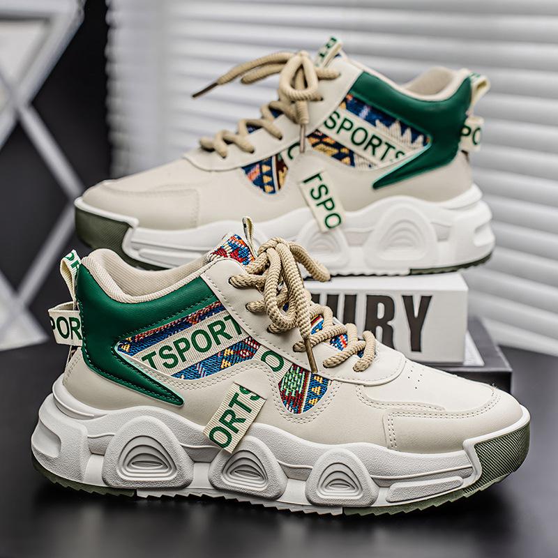 Quality dad shoes 22 years thick-soled heightening sports shoes youth high-top basketball running shoes