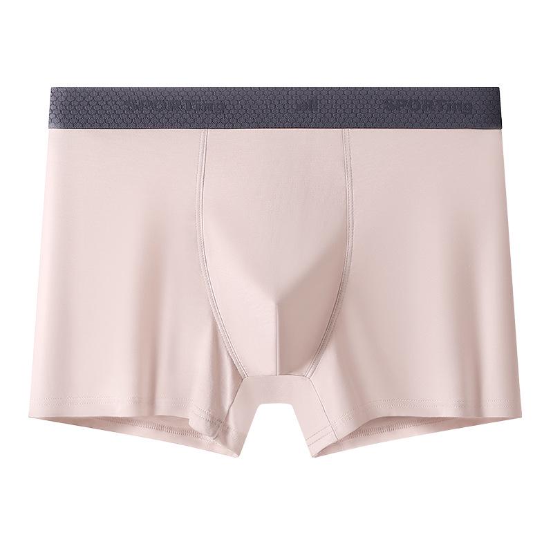 Summer Modal Men's Large-Size Breathable Boxer Briefs - Antibacterial and Comfortable Mid-Waist Design