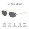 Square Irregular Trend Small Metal Frame Sunglasses Korean Version High-end Retro UV400 Anti-ultraviolet Shades Glasses