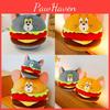 And Tom Jerry Burger Shaped Plush Toy Cute Cartoon Doll Kids Gifts Birthday