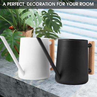 1L Watering Pot Stainless Steel Watering Can Leak-Proof Flower Sprinkling Can with Long Spout for Indoor Outdoor Garden