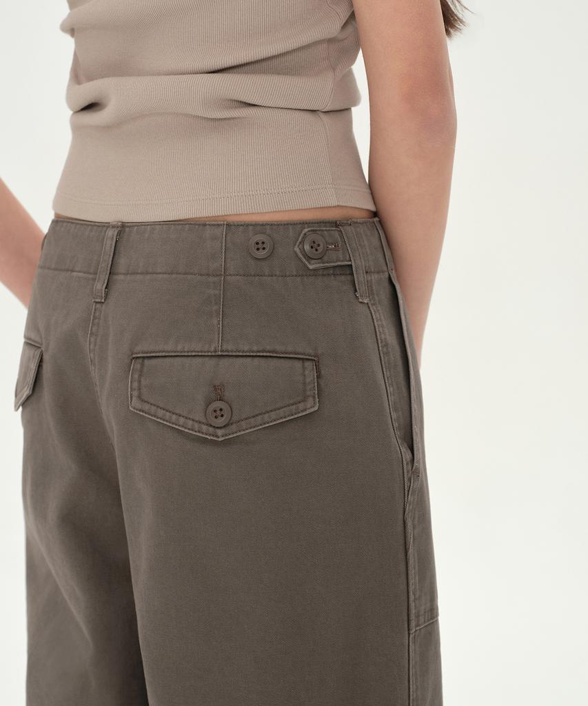 MUSINSA STANDARD WOMAN Women'S Wide Fatigue Pants [Taupe]