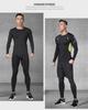 Men's Winter Thermal Velvet Underwear Suit - Thick, Cold-Proof, for Running and Sports.