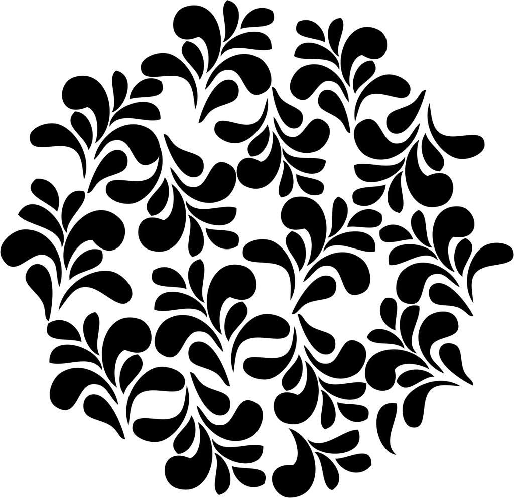 Printtoo Leaf Pattern Scarp-booking Round Wooden Rubber Stamp Craft Textile-2