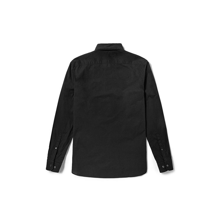 Timberland Outdoor Casual Twill Long Sleeve Shirt Men Shirts Black A2EMS-001