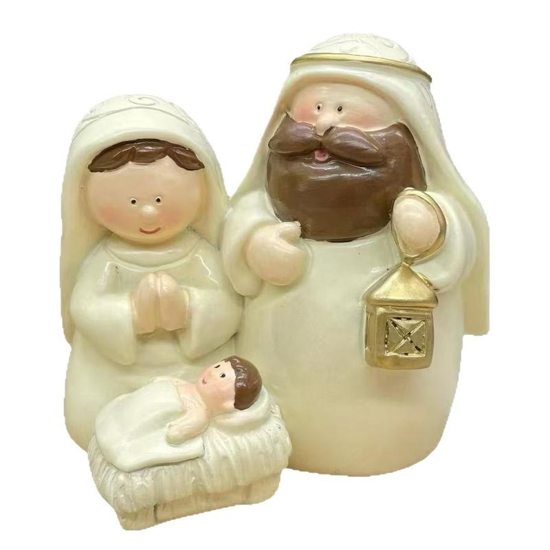 Cartoon Manger Statue Ornament Practical Resin Figurine Home Office Ornament Perfect for Indoor and Outdoor Decoration