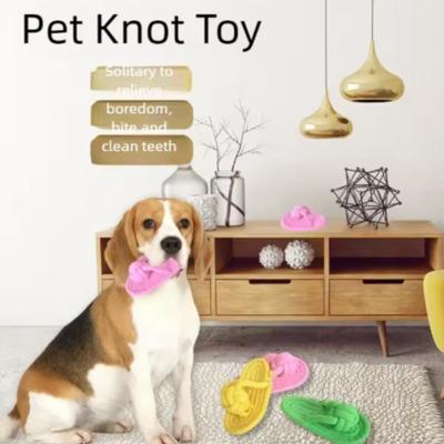 Interactive Pet Chewing Toy for Dogs Cotton Slipper Rope Dental Health Molar Chew Toy for Small To Large Dogs Teeth Accessory