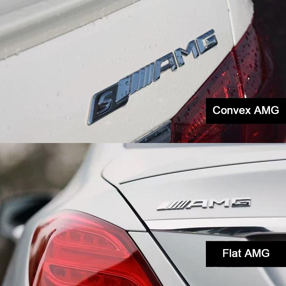 3D ABS AMG Heckemblem Emblem Buchstaben Kofferraumemblem für Mercedes-Benz W204 W205 W176 W177 W212 W213 Aufkleber Zubehör