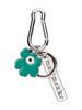 Marimekko Puhallus Unikko II Keychain for Women, 52_1_52259694173 F, Turquoise and Off-White