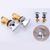 BAKALA Brass Chrome Bathtub Hot and Cold Water Control Valve Faucet Bath Shower Mixer Bathtub 3 Piece Set Switch Valve