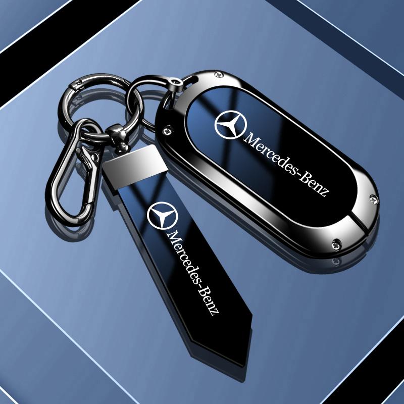 Q1983-For Mercedes Benz 2022 C S Class W206 W223 S350 C300 S400 S450 S500 Zinc Alloy Car Remote Key Fob Bag Case Cover Protector Shell