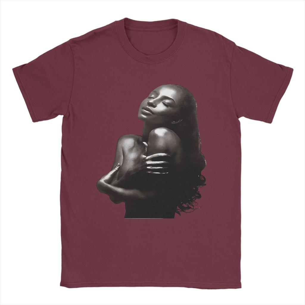 SSade Adu Singer T Shirt Mens Pure Cotton Funny TShirts Crewneck Tee Shirt Short Sleeve Tops Party