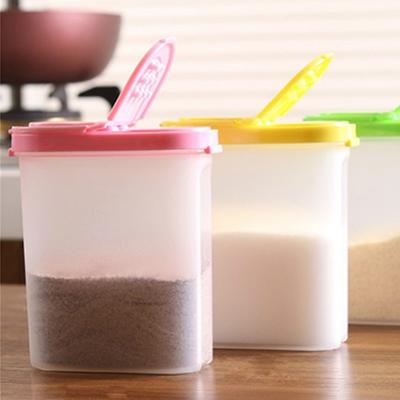 250ml Küche Kreative Transparente Gewürzbehälter Kochgewürzbox 2 Deckel Würzflasche Pfefferstreuer
