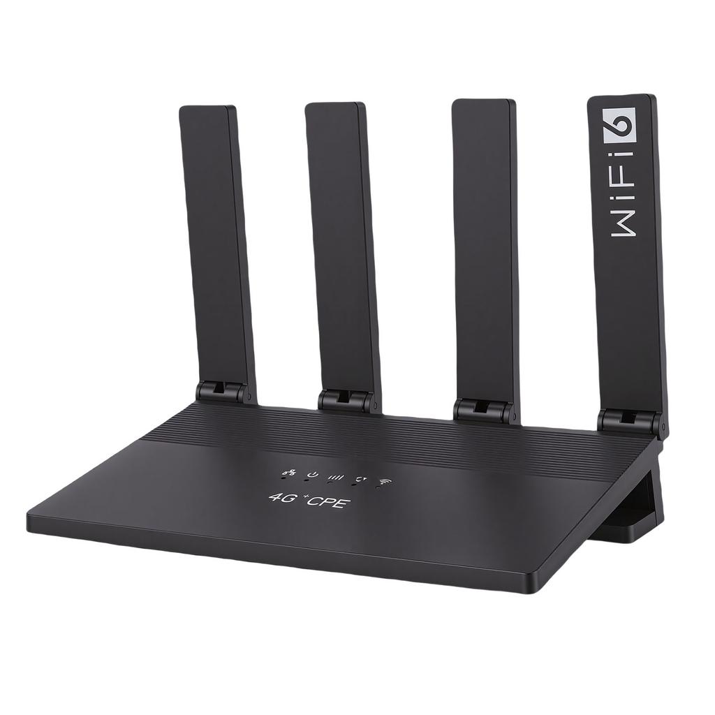 4G LTE WiFi 6 Router 300Mbps Type C CPE Wireless Router Mobile Hotspot with 4 Antenna SIM Card Slot for Europe Asia