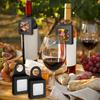 25pcs Hanging Foldable Kraft Paper Wine Bottle Box With Window For Holding Cookies Fruit Chocolate
