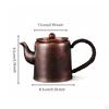 Copper Teapot Handmade Tea Kettle Hammered with Loop Handle for Home Pure