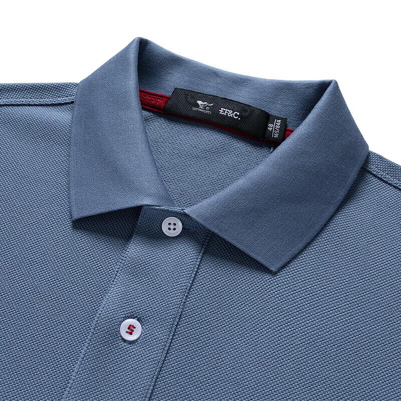 SEPTWOLVES Men's Long-Sleeve Cotton Polo Shirt
