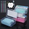 300Pcs Toothpick Brush Double-Headed Disposable Household Interdental Brush Teeth Picking Dental Floss