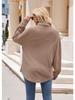 Single Breasted Pocket Waffle Fashion Shirt 2023 Women's Autumn and Winter New European and American Casual Loose Tops