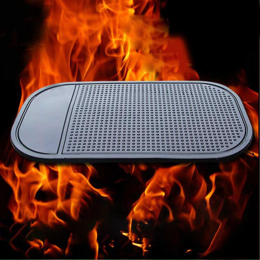 1pc Car Dashboard Sticky Anti-Slip Non-Slip Sticky Gel Pad Phone Holder Car Anti-skid Mat Car Perfume Storage Sticker Black