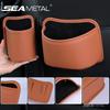 Car Door Storage Box PU Leather Auto Seat Back Hanging Cup Holder Trash Can Multi-function Car Storage Pocket Organizer