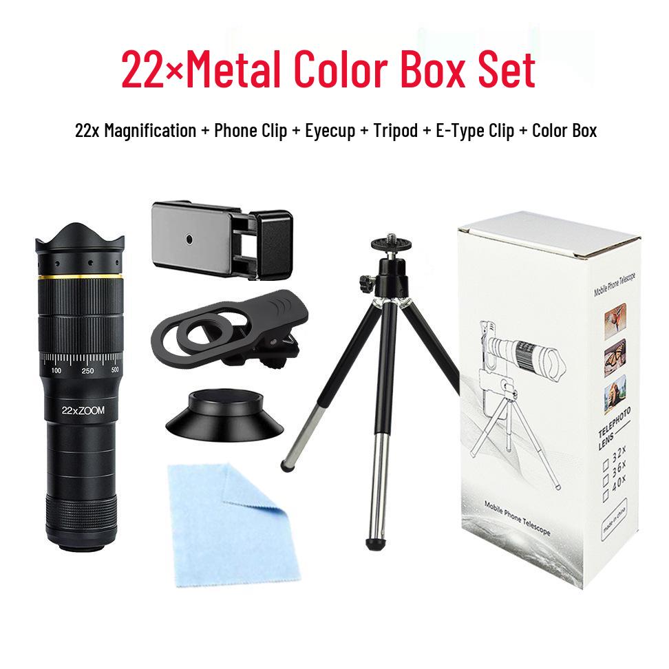 Universal Mobile Telescope Lens: 32X Quick Adjust Zoom Telephoto for Smartphones